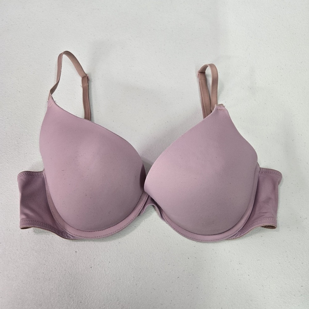 Victoria's Secret PINK Women Bra 34D Light Pink T Shirt Underwired Convertible
